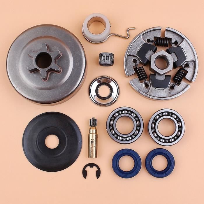 Kit Engrenage à Vis Sans Fin Pour Pompe à Huile - Compatible Tronçonneuses Chinoises 25cc/38cc Et Komatsu G2500