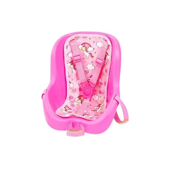 Siège de vélo pour poupée - BAYER DESIGN - 67300AA - Rose - Ceintures de sécurité - Utilisation polyvalente