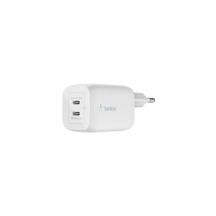 TÉLÉPHONIE, Accessoires pour téléphones intelligents, Chargeurs de batterie, Belkin 65w Pd Pps Dual Usb-c Gan Charger spécifications