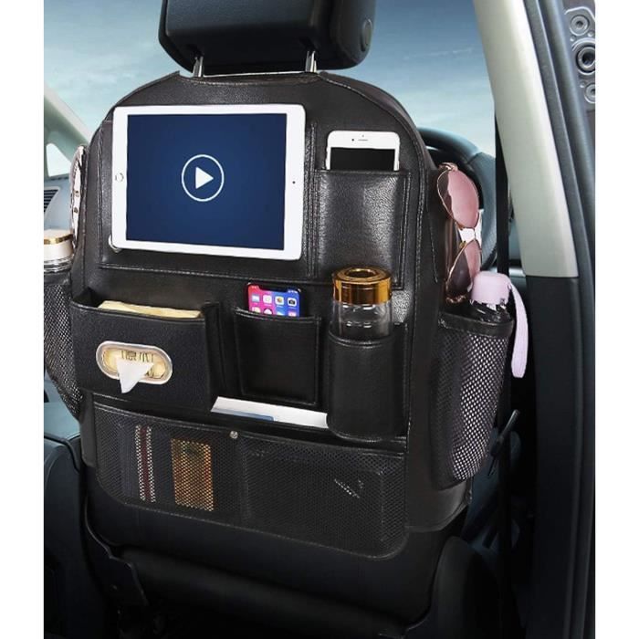 2Pcs Protège Siège Voiture, Imperméable Organisateurs de Voiture Kick Mats, Protection Arrière de Siège Auto Support iPad - Cdiscount Auto
