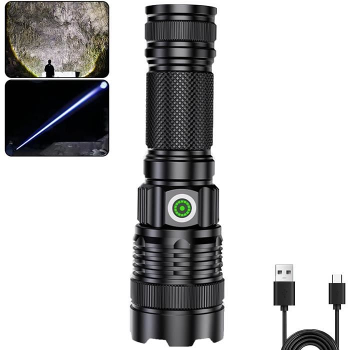 Lampe De Poche Rechargeable Ultra Plate – 3 LED + 1 – Drakkar Equipement