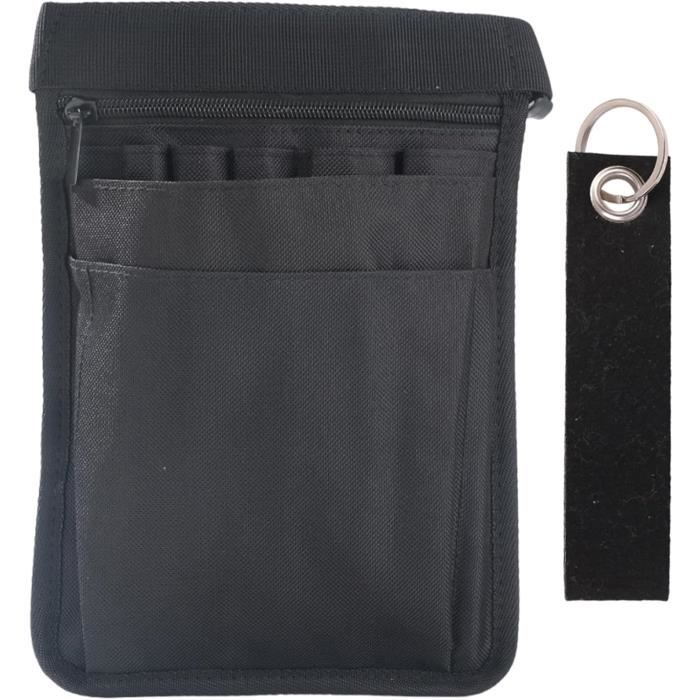 Lot De 2 Sacs Banane Infirmière Multifonctions - Poches Multiples, étanche, Ceinture Réglable - Noir