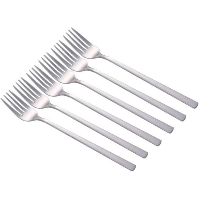 Hintyne 6 Fourchettes à Salade Acier Inoxydable Longues 21cm - Fourchettes Table Coréennes