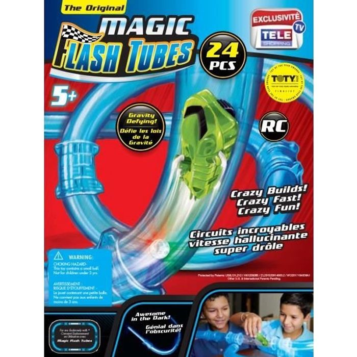 Magic Flash Tubes 24 pcs – Circuit de voiture anti-gravité - Cdiscount Jeux  - Jouets