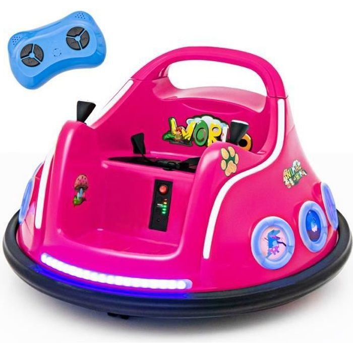 COSTWAY 12V Auto Tamponneuse Electrique 360° Pour Enfants Telecommande 2 4g Avec Lumieres Clignotantes Musique 3 8 Ans Violet COSTWAY 12V Auto Tamponneuse Electrique 360° Pour Enfants Telecommande 2 4g Avec Lumieres Clignotantes Musique 3 8 Ans Violet