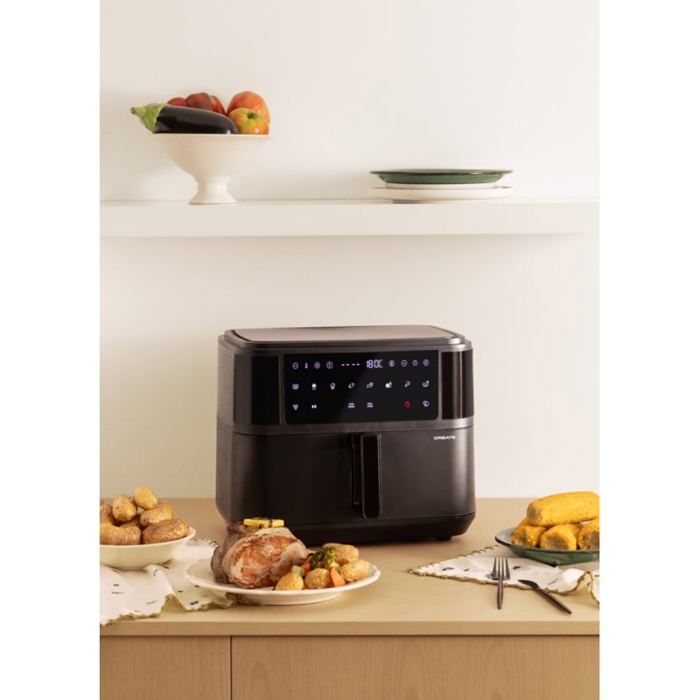 Friteuse à air - Create - Dual - 10 L - Séparateur - Écran tactile