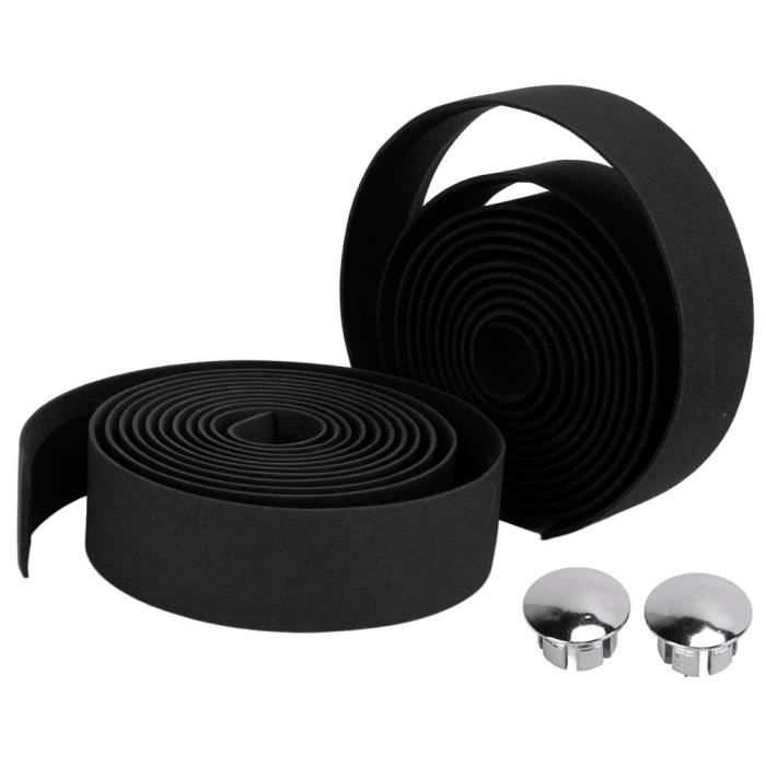 Ruban De Guidon Vélo Route EVA Anti-vibration - Jaune Et Noir, 2100 X 30 X 3 Mm - Antidérapant, Absorbant Les Chocs