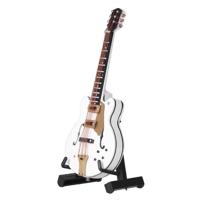 Modèle de Guitare Miniature en Bois Mini Réplique de Guitare Modèle d