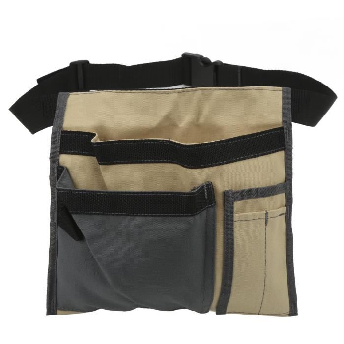 Sac Ceinture Outils Jardinage - 4 Poches Imperméable Avec Ceinture Réglable