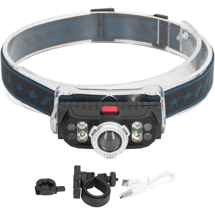 Lampe Frontale LED Ultra-puissante 1200000LM - Rechargeable USB, étanche IP65 - Parfaite Pour Randonnée