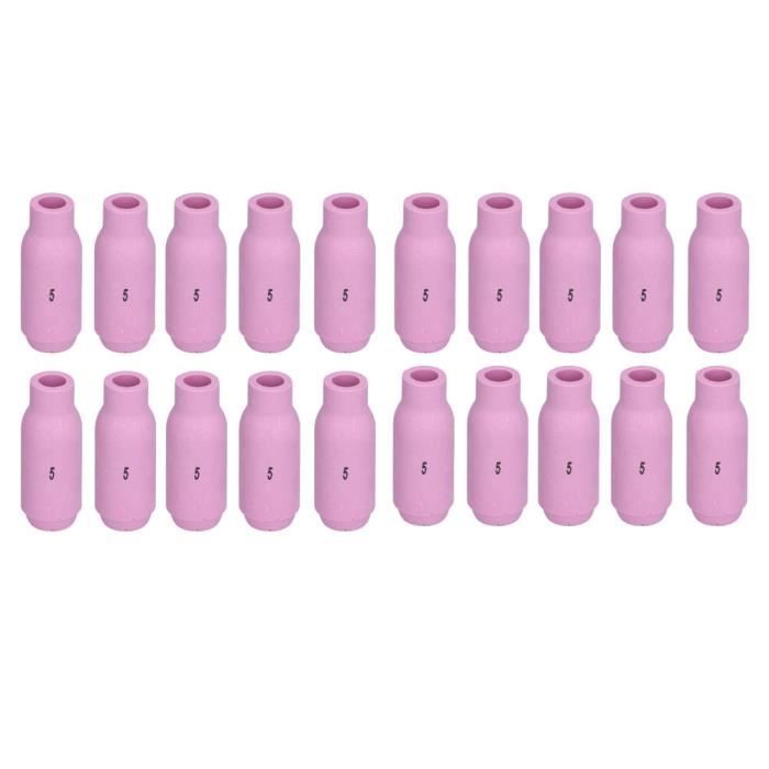 Lot De 10 Buses Céramiques RIVERWELD Pour Torches TIG - Alumine 8# 12.5mm - Compatible QQ300, PTA, SR, DB, WP 9/17/18/20/25/26