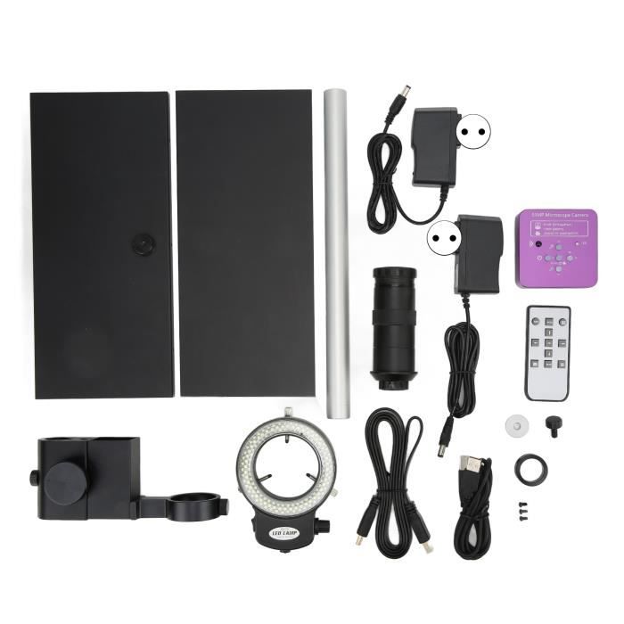 Boîtier Appareil Photo Microscope Numérique 2MP - Monture C, Résolution 1600x1200 - Rose - Neuf