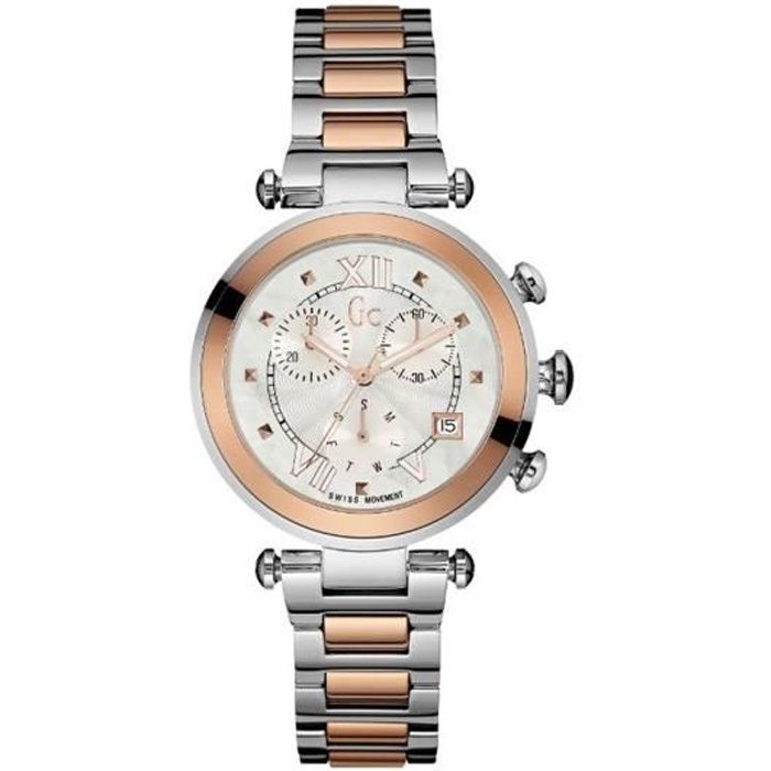 gc by guess montre dame sport chic collection lady chic chronographe y05002m1