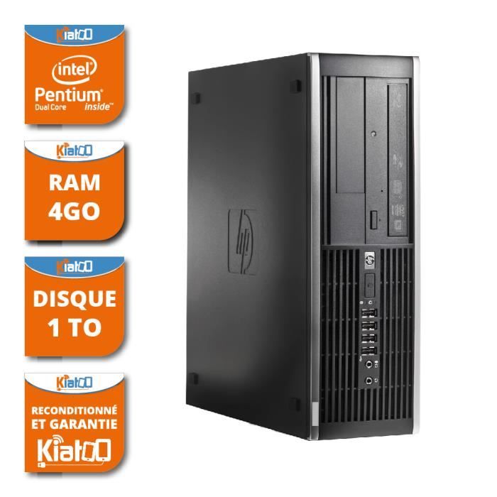 ordinateur de bureau HP elite 6000 dual core 4 go ram 1to disque durpc de bureau reconditionnéwindows 7 - Hewlett packard