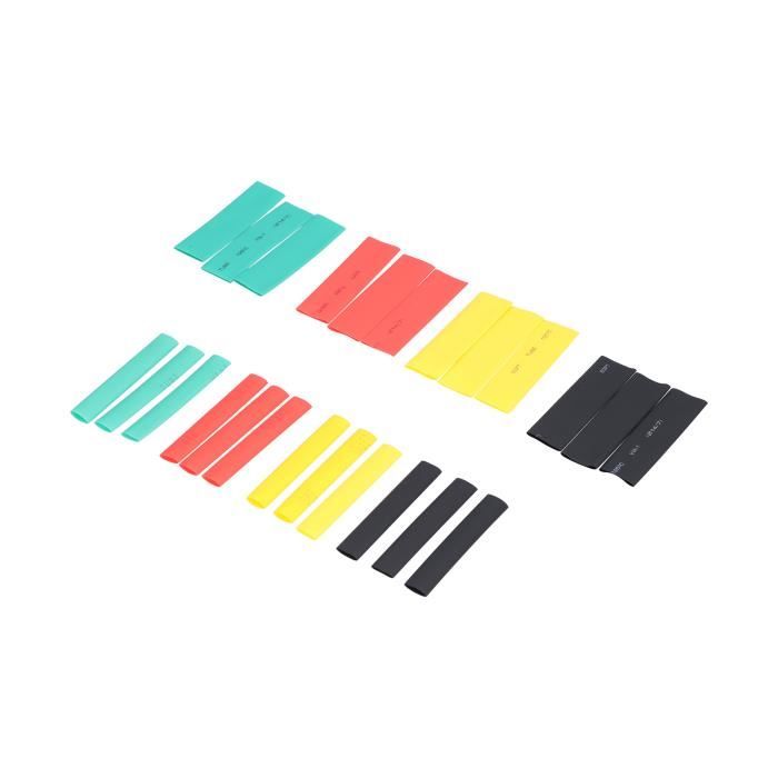 Kit 328 Tubes Thermofusibles – 8 Diamètres (1 à 14 Mm), Longueurs 40/80 Mm, Pour Isolation électrique Et Réparation Câbles