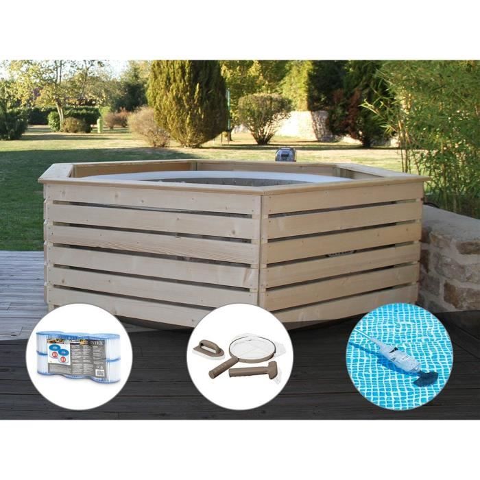 Entretien De L Eau D Un Spa Intex Pack Spa Gonflable Intex Purespa Sahara Rond Bulles 4 Places Habillage En Bois Aquazendo 6 Filtres Kit D Entretien Achat Vente Spa Complet Kit Spa Pack Spa Gonflable Intex Cdiscount
