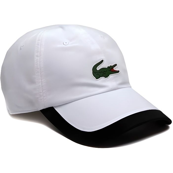 Casquette Lacoste Sport Contrast Blanc pour Homme Cdiscount Pret a Porter
