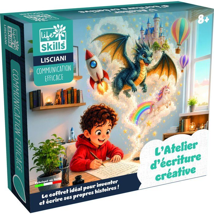 Life Skills Écriture Créative et Storytelling Coffret éducatif LISCIANI Créativité et expression écrite