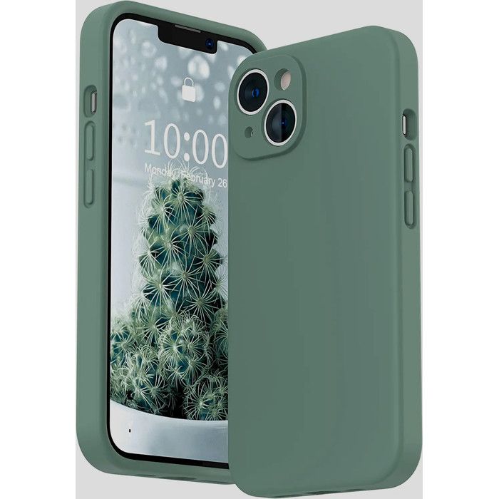 Coque MagSafe avec cache de caméra iPhone 14 Pro (vert foncé) - Coque