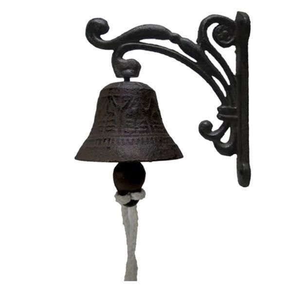 Cloche En Fonte, Design Antique, Sonnette Vintage Pour Jardin, Corde, Pour Lextérieur Cloche En Fonte, Design Antique, Sonnette Vintage Pour Jardin, Corde, Pour Lextérieur