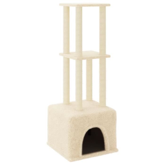 Comparer les prix de Arbre à chat - MOTHINESSTO - YY08919 - Crème - Bois d'ingénierie - 133,5 cm