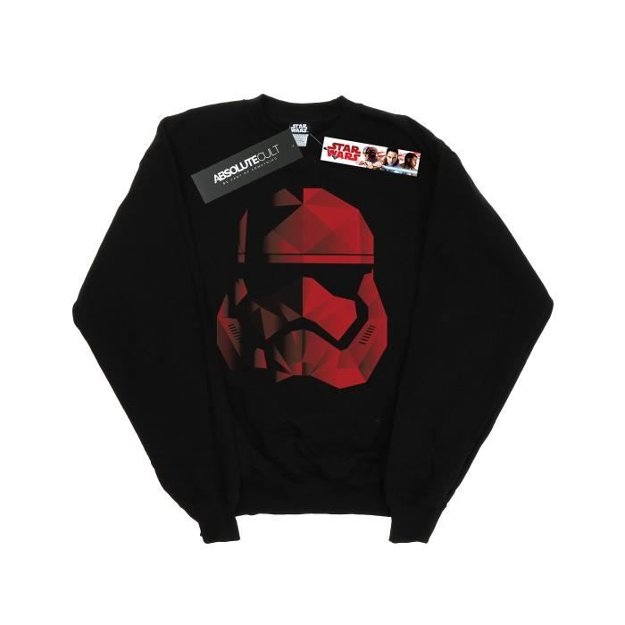 Visiter la boutique Star WarsStar Wars Garçon The Last Jedi Stormtrooper Red Cubist Helmet Sweat-Shirt 