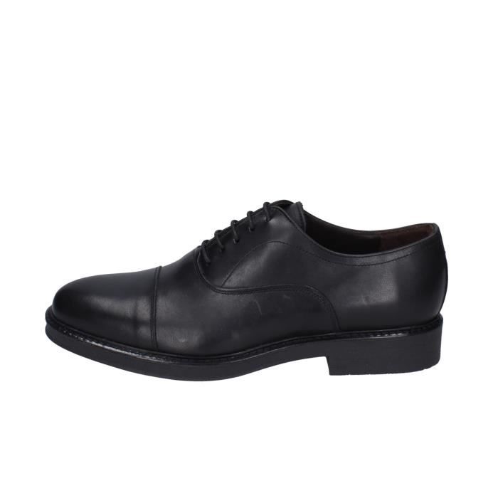 CAF NOIR l gantes Derby Homme Noir Cuir EZ374 Noir Cdiscount