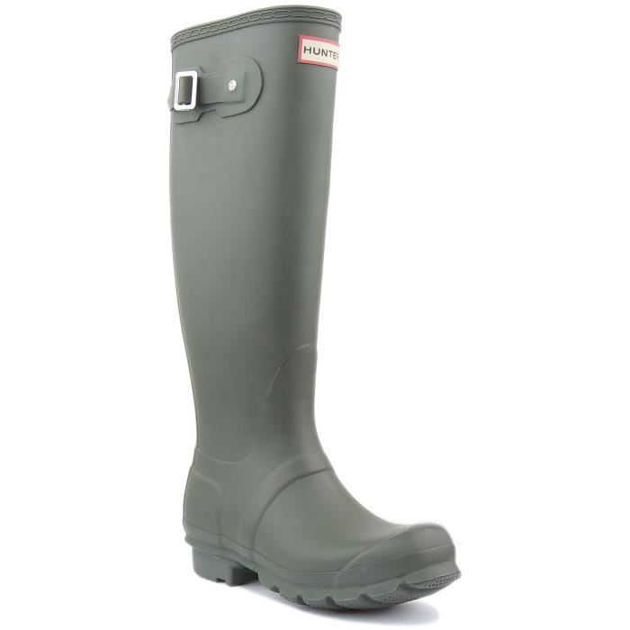 Matte green hunter boots shop