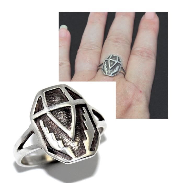 Bague En Argent Massif 925 Scarabee Stylisee T 54 56 58 Bijou