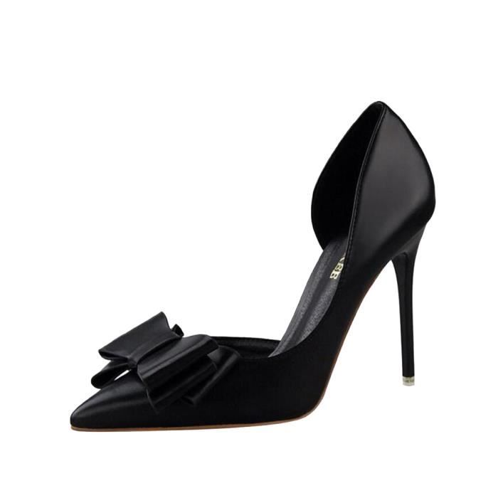 Talon noir femme fermé store