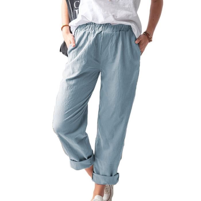 Pantalon chino outlet fluide femme