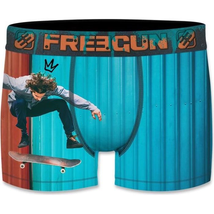 Boxer Homme FREEGUN Lot De 2 - Anti-Transpirant Léger Stretch - Sport Et Quotidien