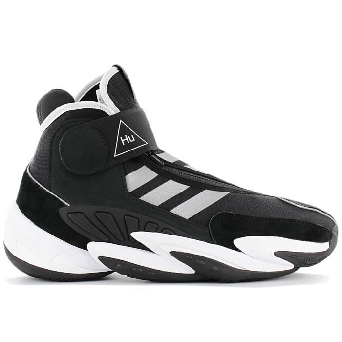 adidas Crazy BYW Hu - Pharrell Williams - PW 0 TO 60 BOS - Hommes Chaussures de basketball sport Baskets Noir EG9919