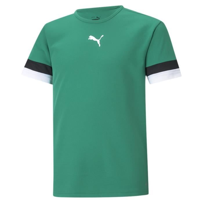 Maillot enfant Puma Team Liga vert sapin noir blanc Vert sapin
