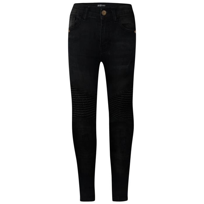 Jeans Fille Extensible Déchiré Ou Uni - Coupe Skinny - Âges 5-13 Ans - Neuf Avec étiquettes