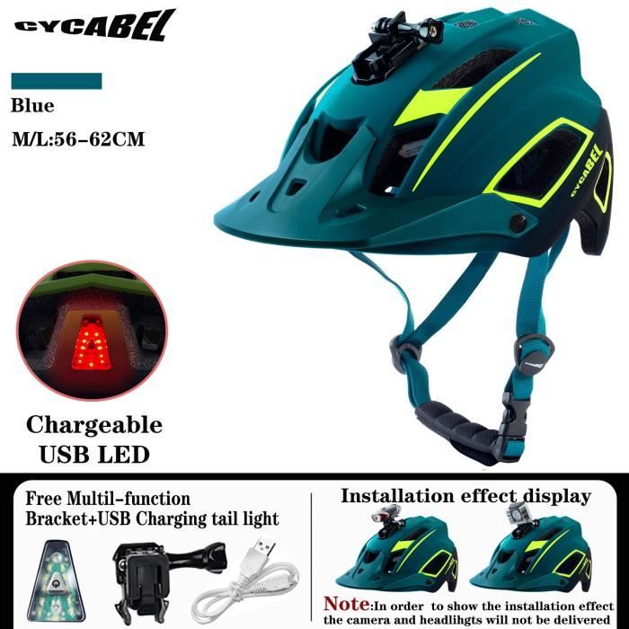 Casque De Vélo Avec LED Rechargeable USB - Lumières Avant Et Arrière, Ajustable, Certifié CPSC/CE/ASTM - 11