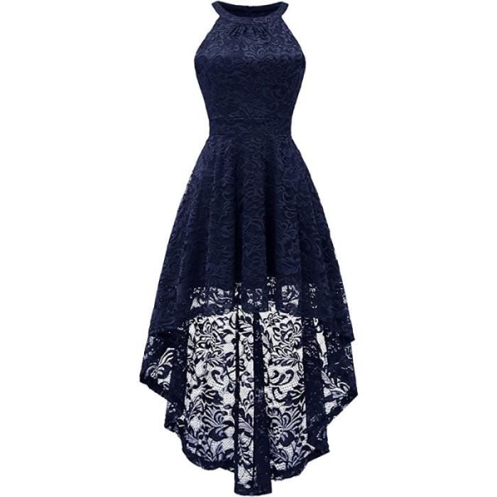 Robe bleu outlet marine dentelle mariage