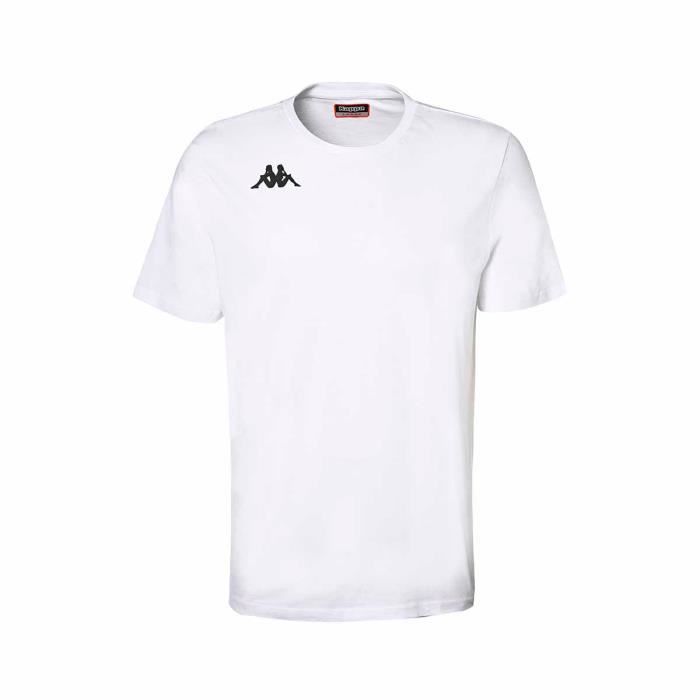 T-shirt homme KAPPA BRIZZO - Coupe slim - Blanc - Manches courtes