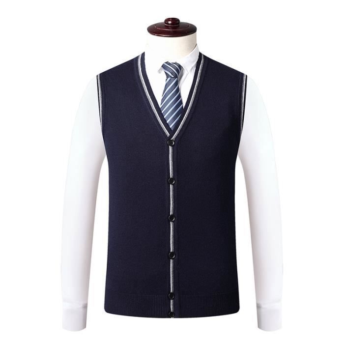 Gilet homme col on sale v