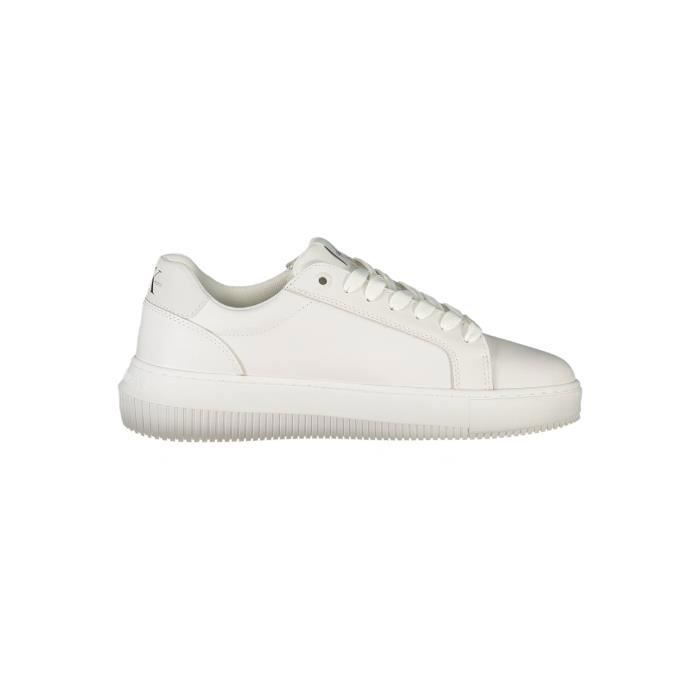 Calvin Klein CALVIN KLEIN Basket Sneakers Sport Running Femme Blanc Textile SF17971