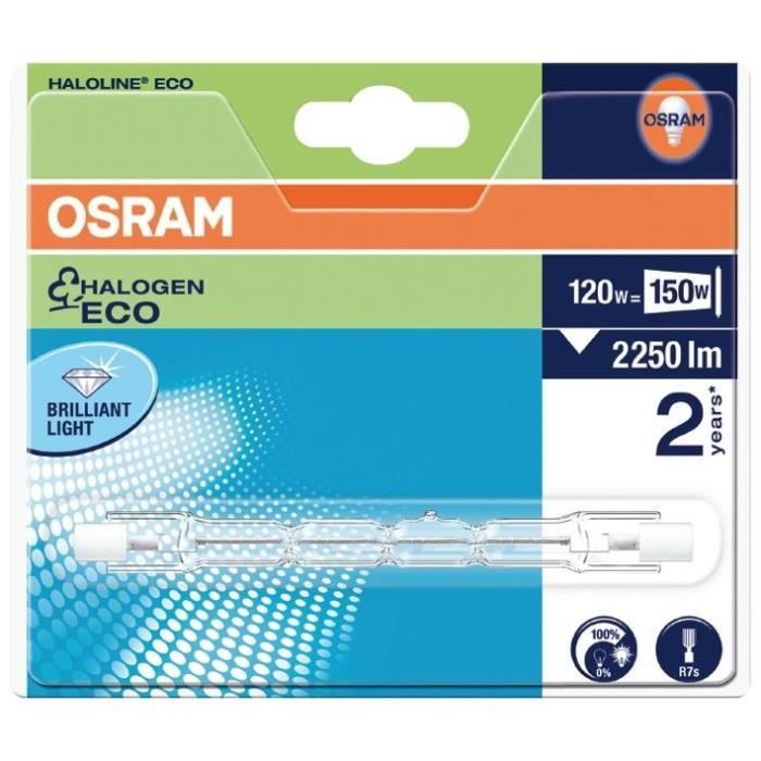 OSRAM Tube R7S halogène 118mm 120W
