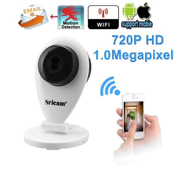 Caméra De Surveillance WIFI Extérieure Sricam SP007-S – 720p – IP66 – Neuf