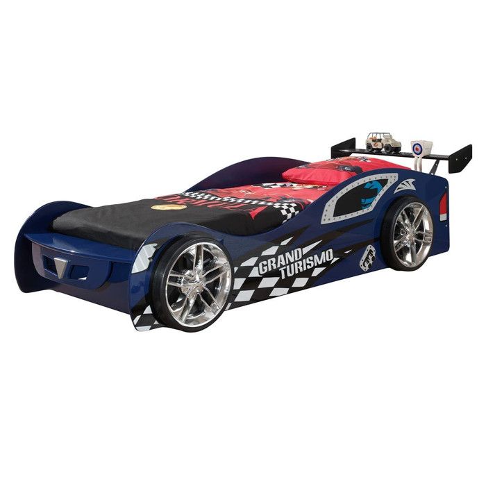 Pack - Lit Enfant & Matelas Gran Turismo 90x200cm Bleu Pack - Lit Enfant & Matelas Gran Turismo 90x200cm Bleu