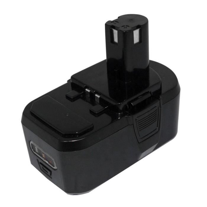 EXTENSILO 2x Batterie compatible avec Ryobi BIW180, BID-1801M, BID-180L