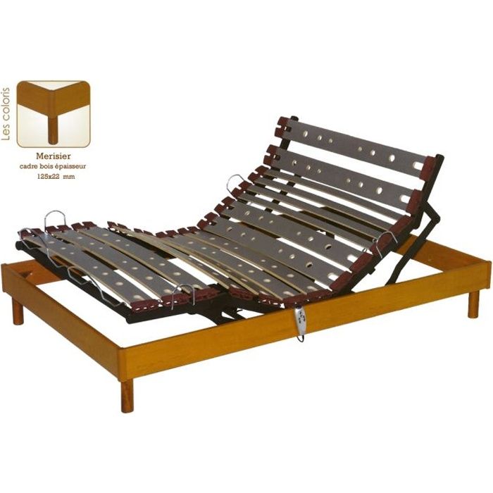 sommier relaxation electrique mono 120 x 190 cdiscount maison