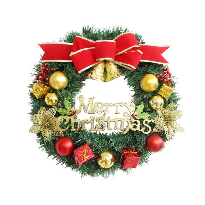 30 Cm Couronne De Noel Porte, Decoration Noel, Couronne De Fleurs