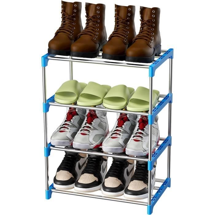 Banc à Chaussures Rembourré Avec Rangement 3 Niveaux - Blanc Nuage/gris Tourterelle, 30x60x53,5 Cm, Jusqu'à 6 Paires, Tiroir Rabattable