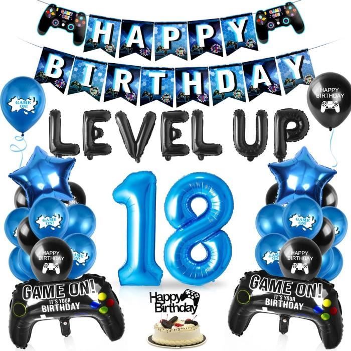 Jeu Vidéo 9Ème Anniversaire Décorations Gamer Décoration Anniversaire 9