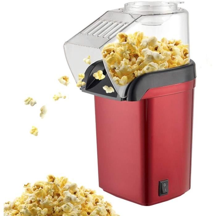 Nictemaw Machine à popcorn Blanc, 1200W Popcorn Maker Sans graisse ni huile, Snack sain pour la maison Nictemaw Machine à popcorn Blanc, 1200W Popcorn Maker Sans graisse ni huile, Snack sain pour la maison