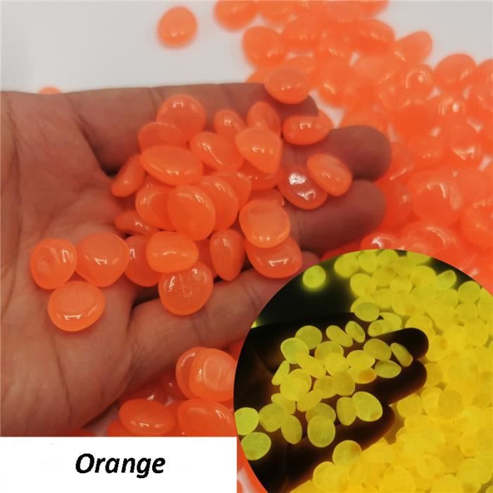 300 Pierres Lumineuses Pour Jardin - Galets Décoratifs Fluorescents 17x13mm